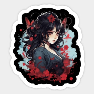 Anime Lover Girl Sticker